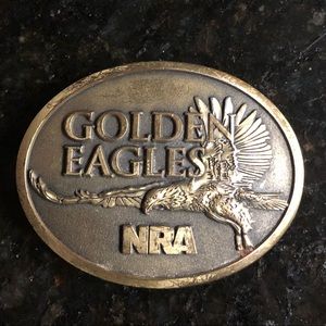 Golden Eagles NRA Belt Buckle used